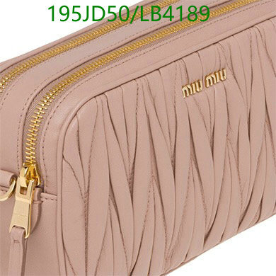 Miu Miu Bag-(Mirror)-Diagonal-,Code: LB4189,$: 195USD