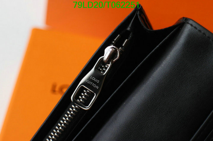 LV Bags-(Mirror)-Wallet-,Code: T062251,$: 79USD