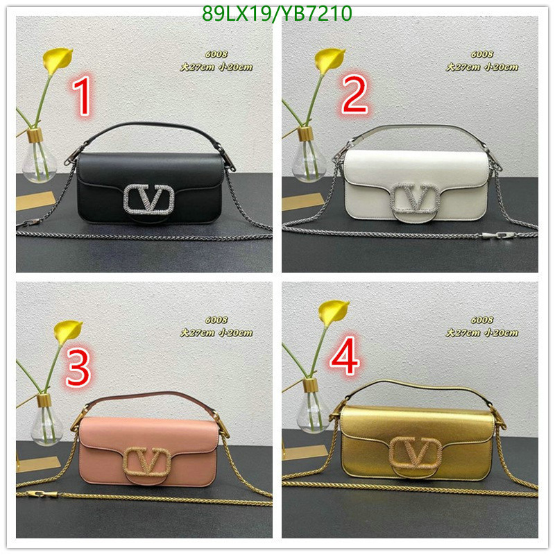 Valentino Bag-(4A)-LOC-V Logo ,Code: YB7210,$: 89USD