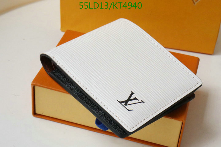 LV Bags-(Mirror)-Wallet-,Code: KT4940,$: 55USD