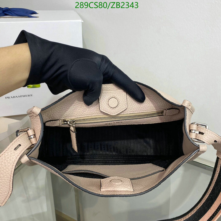 Prada Bag-(Mirror)-Diagonal-,Code: ZB2343,$: 289USD