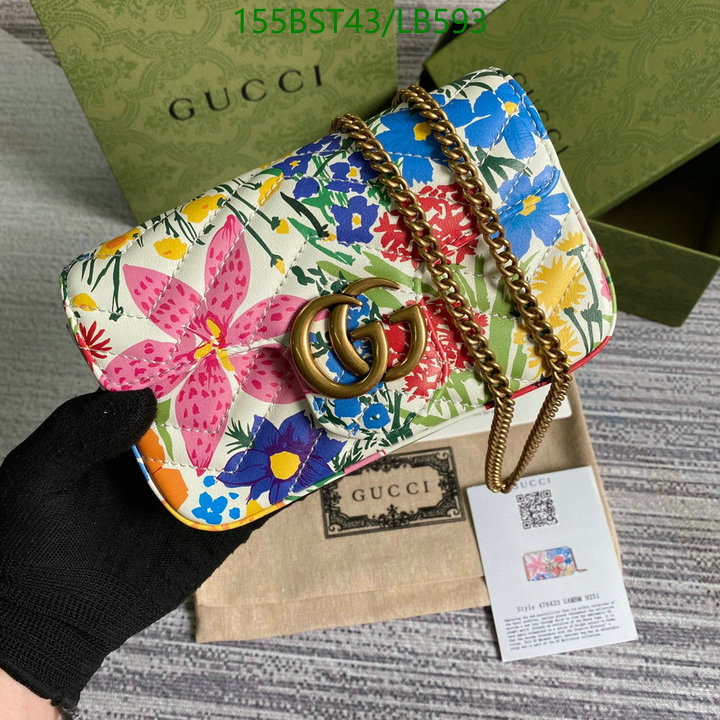 Gucci Bag-(Mirror)-Marmont,Code: LB593,$: 155USD