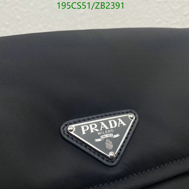 Prada Bag-(Mirror)-Diagonal-,Code: ZB2391,$: 195USD