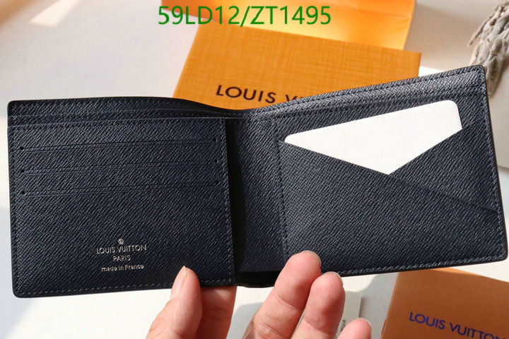 LV Bags-(Mirror)-Wallet-,Code: ZT1495,$: 59USD