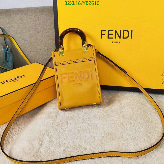 Fendi Bag-(4A)-Sunshine-,Code: YB2610,$: 82USD