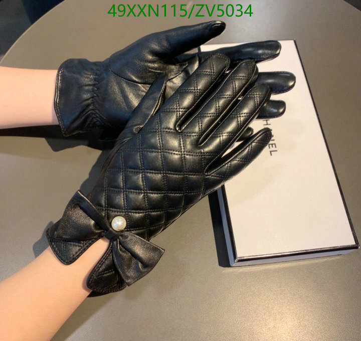 Gloves-Chanel, Code: ZV5034,$: 49USD