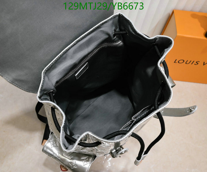 LV Bags-(4A)-Backpack-,Code: YB6673,$: 129USD