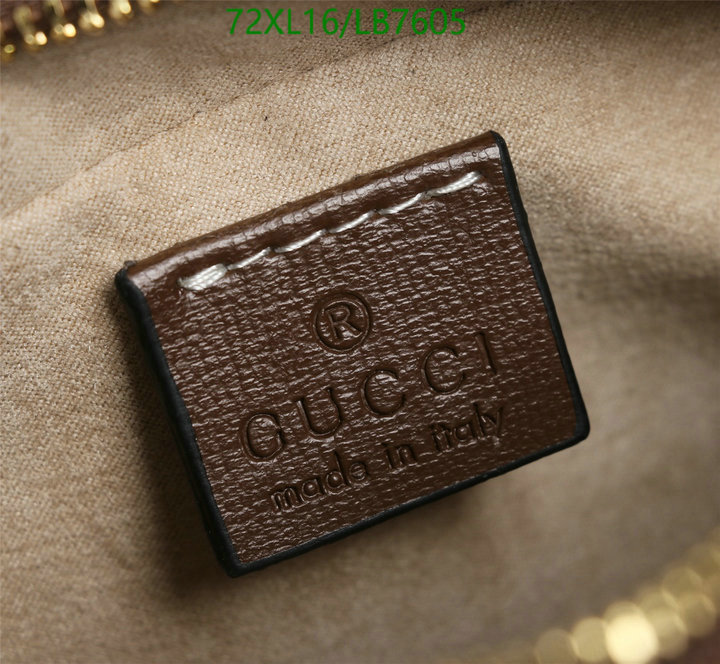 Gucci Bag-(4A)-Diagonal-,Code: LB7605,$: 72USD