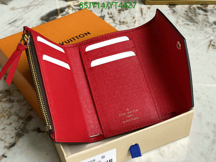 LV Bags-(Mirror)-Wallet-,Code: YT4427,$: 65USD