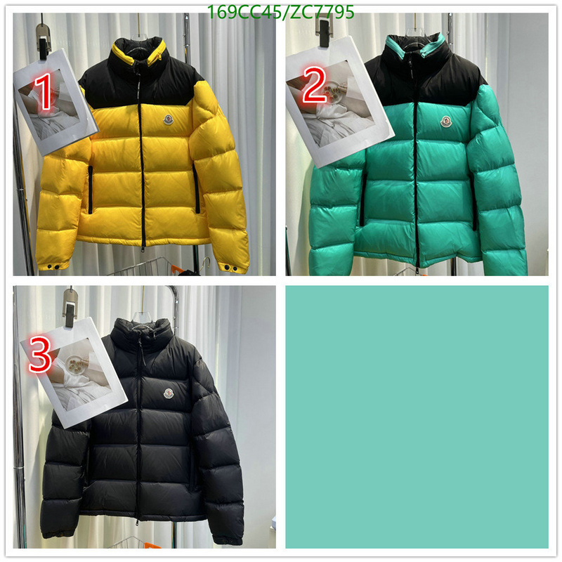 Down jacket Men-Moncler, Code: ZC7795,$: 169USD