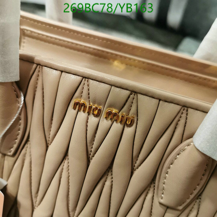 Miu Miu Bag-(Mirror)-Handbag-,Code: YB163,$: 269USD