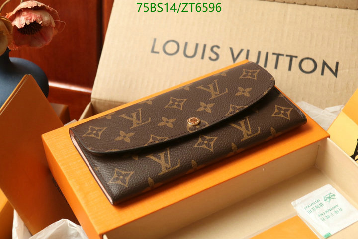 LV Bags-(Mirror)-Wallet-,Code: ZT6596,$: 75USD