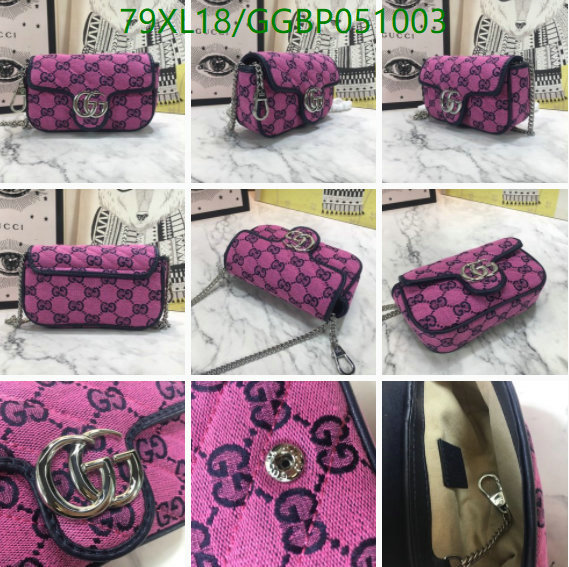 Gucci Bag-(4A)-Marmont,Code: GGBP051003,$: 79USD