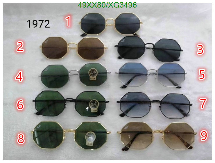 Glasses-Ray-Ban, Code: XG3496,$: 49USD