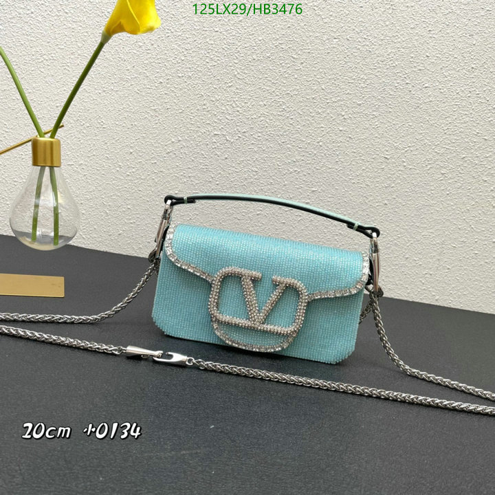 Valentino Bag-(4A)-LOC-V Logo ,Code: HB3476,$: 125USD