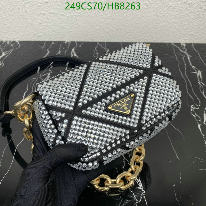 Prada Bag-(Mirror)-Diagonal-,Code: HB8263,$: 249USD