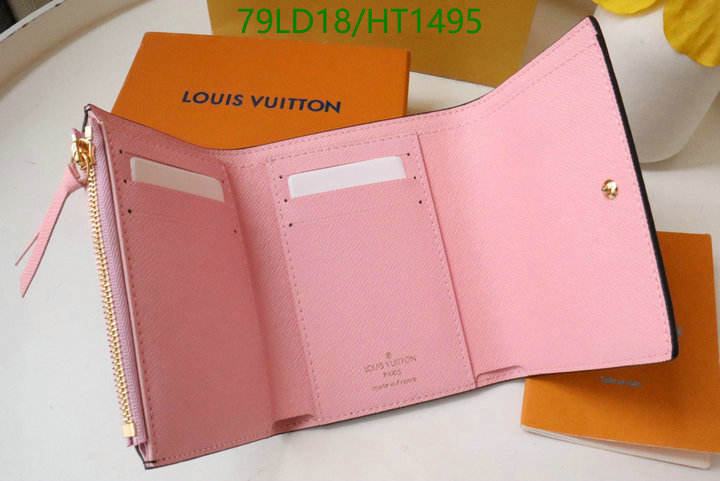 LV Bags-(Mirror)-Wallet-,Code: HT1495,$: 79USD