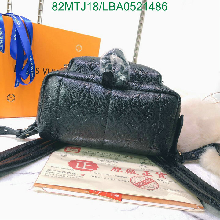 LV Bags-(4A)-Backpack-,Code:LBA0521486,$: 82USD