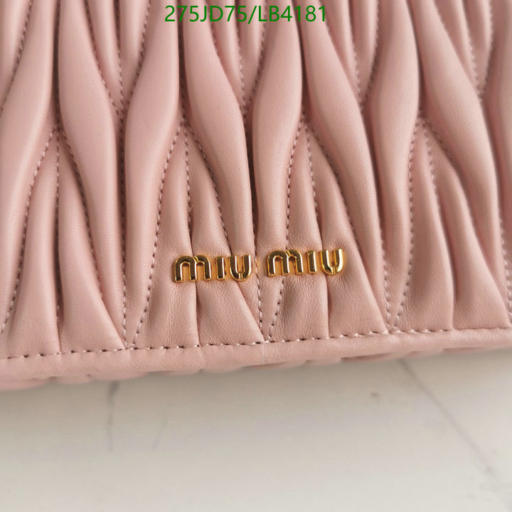 Miu Miu Bag-(Mirror)-Diagonal-,Code: LB4181,$: 275USD