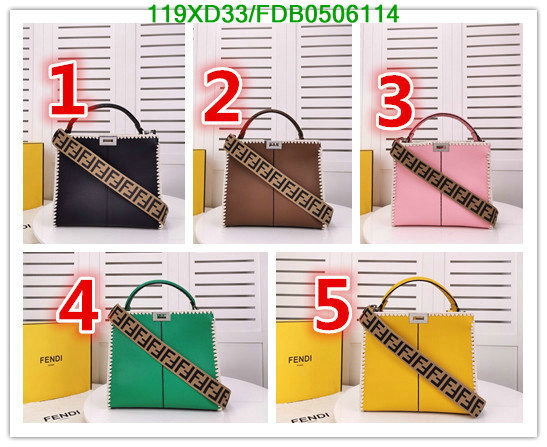 Fendi Bag-(4A)-Diagonal-,Code: FDB0506114,$: 119USD