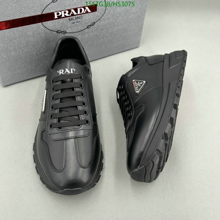 Men shoes-Prada, Code: HS3075,$: 155USD