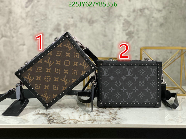 LV Bags-(Mirror)-Petite Malle-,Code: YB5356,$: 225USD