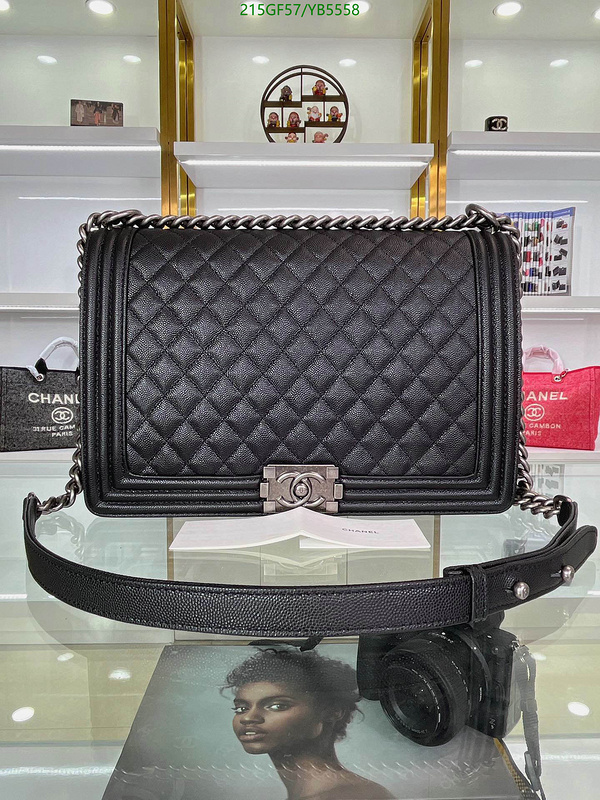 Chanel Bags -(Mirror)-Le Boy,Code: YB5558,$: 215USD