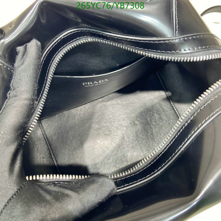 Prada Bag-(Mirror)-Handbag-,Code: YB7308,$: 265USD