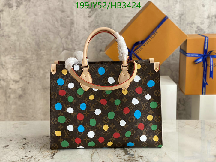 LV Bags-(Mirror)-Handbag-,Code: HB3424,$: 199USD
