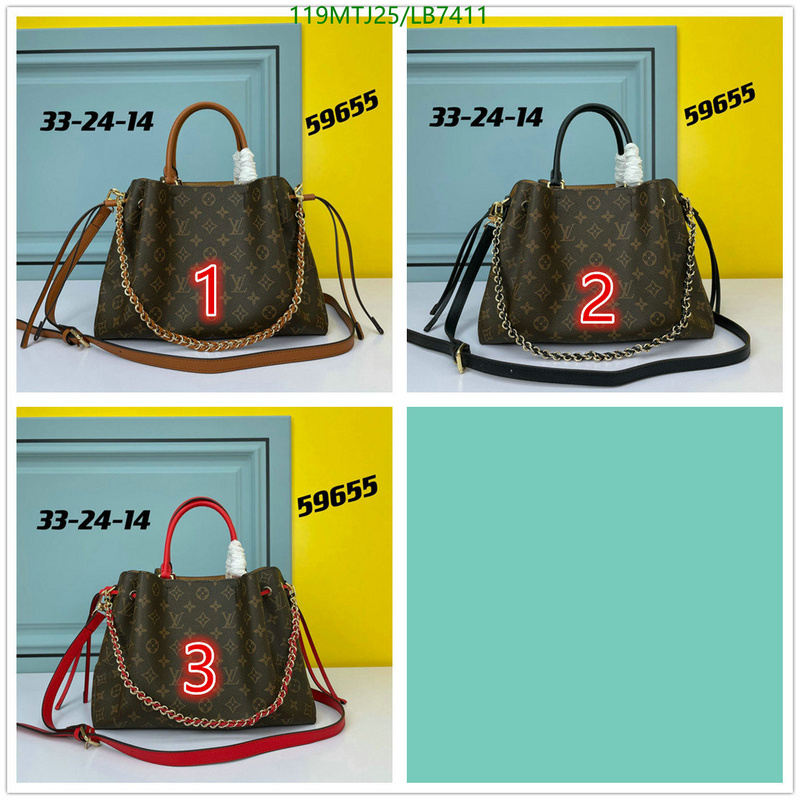 LV Bags-(4A)-Handbag Collection-,Code: LB7411,$: 119USD