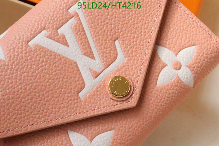 LV Bags-(Mirror)-Wallet-,Code: HT4216,$: 95USD