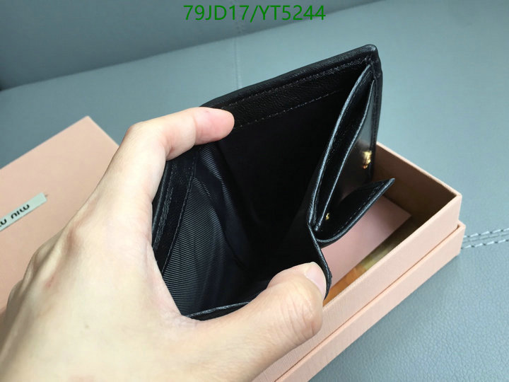 Miu Miu Bag-(Mirror)-Wallet-,Code: YT5244,$: 79USD