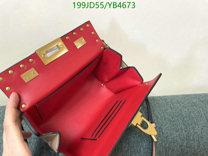 Valentino Bag-(Mirror)-Handbag-,Code: YB4673,$: 199USD