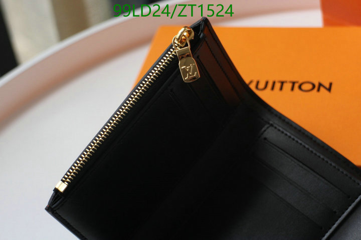 LV Bags-(Mirror)-Wallet-,Code: ZT1524,$: 99USD