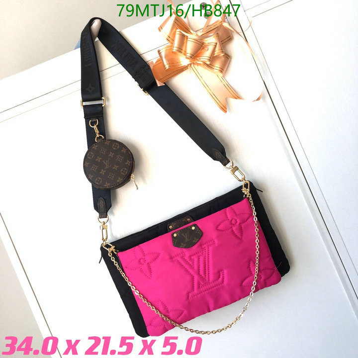 LV Bags-(4A)-New Wave Multi-Pochette-,Code: HB847,$: 79USD