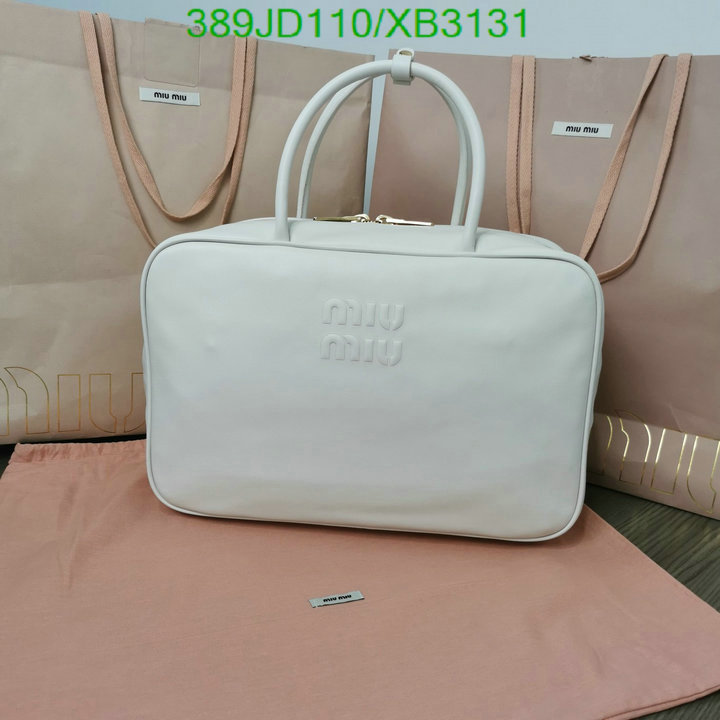 Miu Miu Bag-(Mirror)-Handbag-,Code: XB3131,$: 389USD