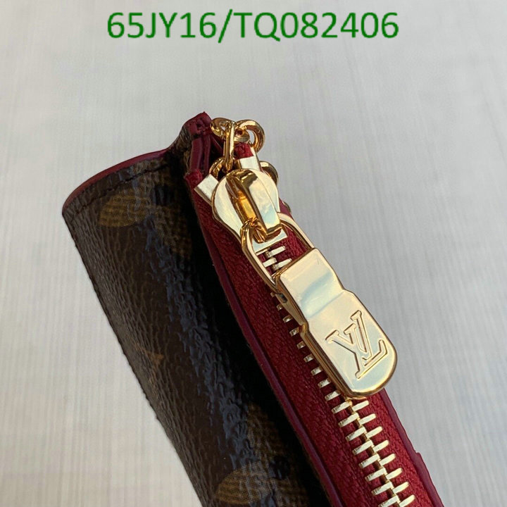 LV Bags-(Mirror)-Wallet-,Code: TQ082406,$: 65USD