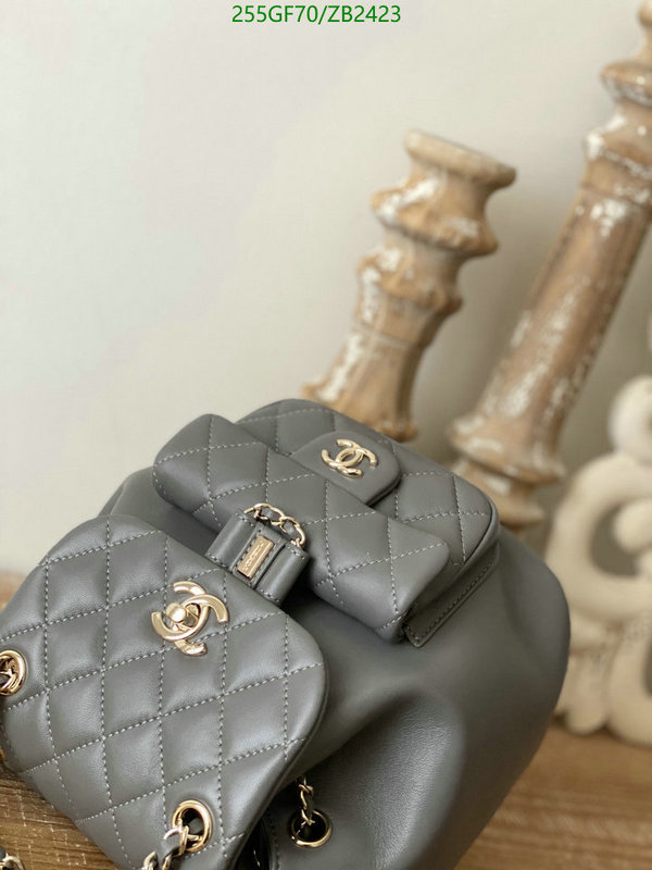 Chanel Bags -(Mirror)-Backpack-,Code: ZB2423,$: 255USD