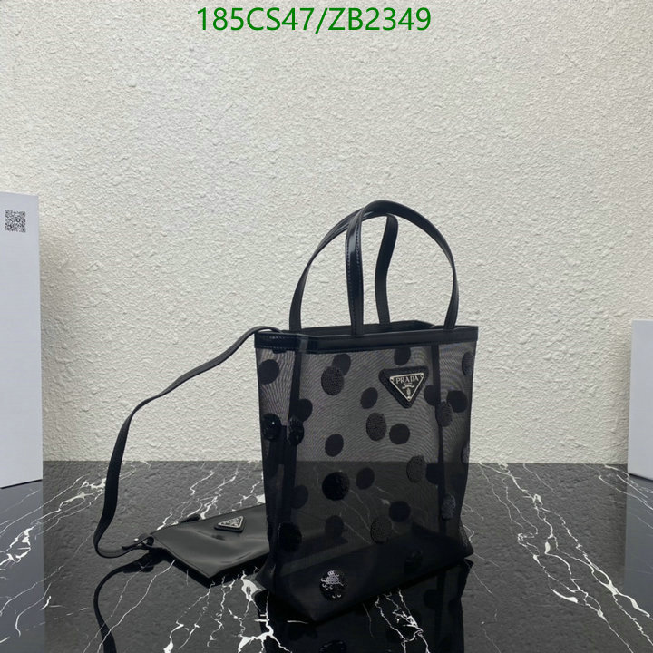 Prada Bag-(Mirror)-Diagonal-,Code: ZB2349,$: 185USD