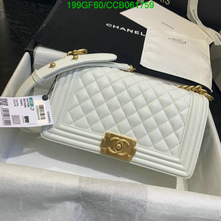 Chanel Bags -(Mirror)-Le Boy,Code: CCB061759,$: 199USD