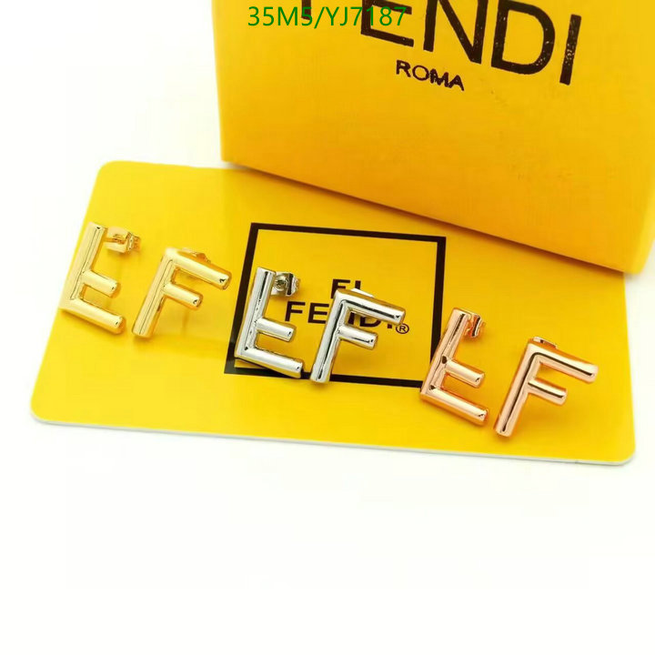 Jewelry-Fendi, Code: YJ7187,$: 35USD