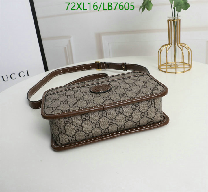 Gucci Bag-(4A)-Diagonal-,Code: LB7605,$: 72USD