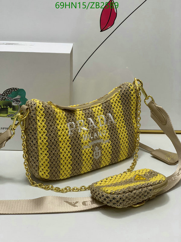 Prada Bag-(4A)-Re-Edition 2005,Code: ZB2589,$: 69USD