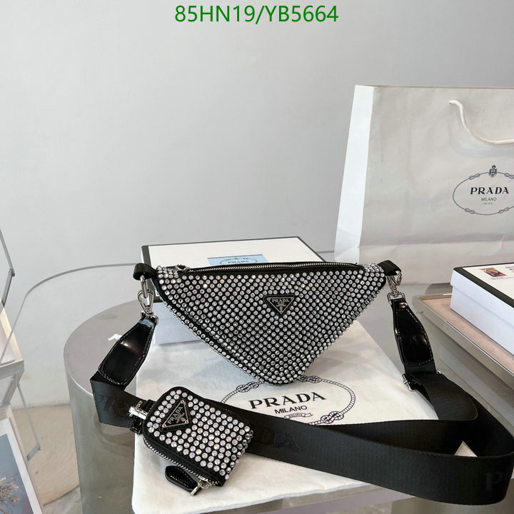 Prada Bag-(4A)-Triangle-,Code: YB5664,$: 85USD