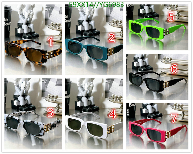 Glasses-Balenciaga, Code: YG6983,$: 59USD