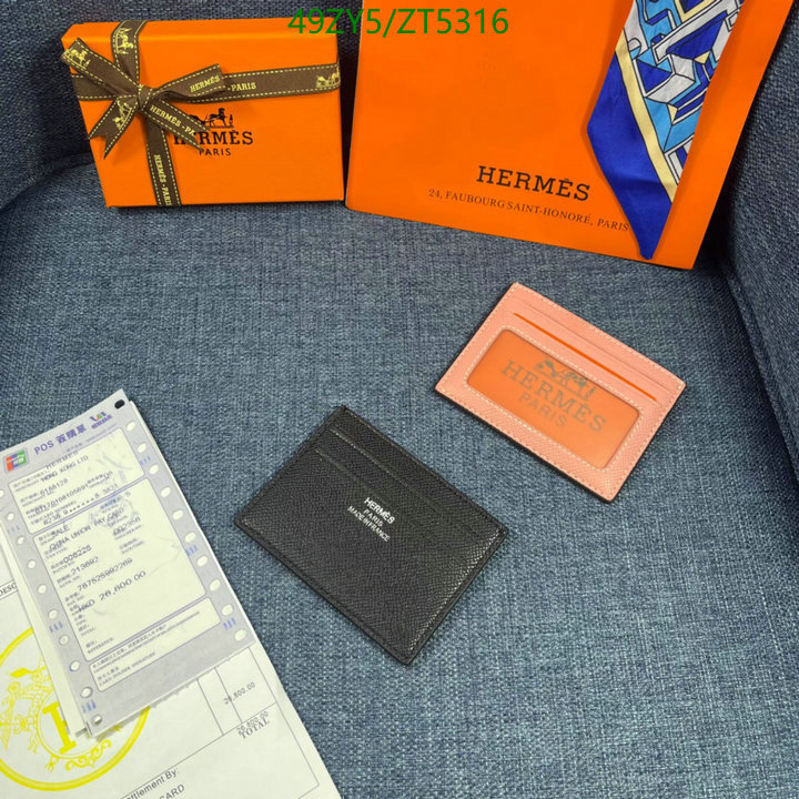 Hermes Bag-(4A)-Wallet-,Code: ZT5316,$: 49USD