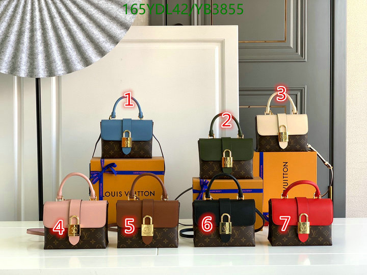 LV Bags-(Mirror)-Handbag-,Code: YB3855,$: 165USD