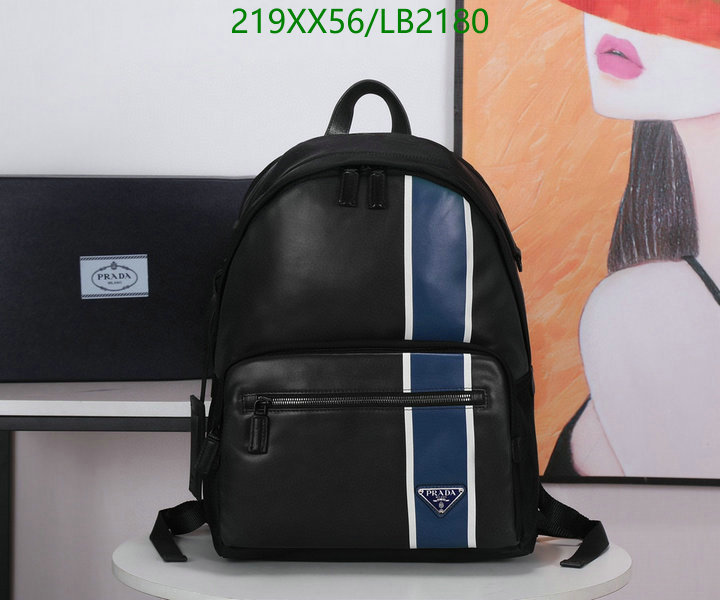 Prada Bag-(Mirror)-Backpack-,Code: LB2180,$: 219USD