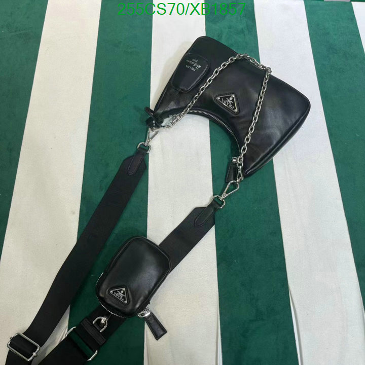 Prada Bag-(Mirror)-Diagonal-,Code: XB1857,$: 255USD