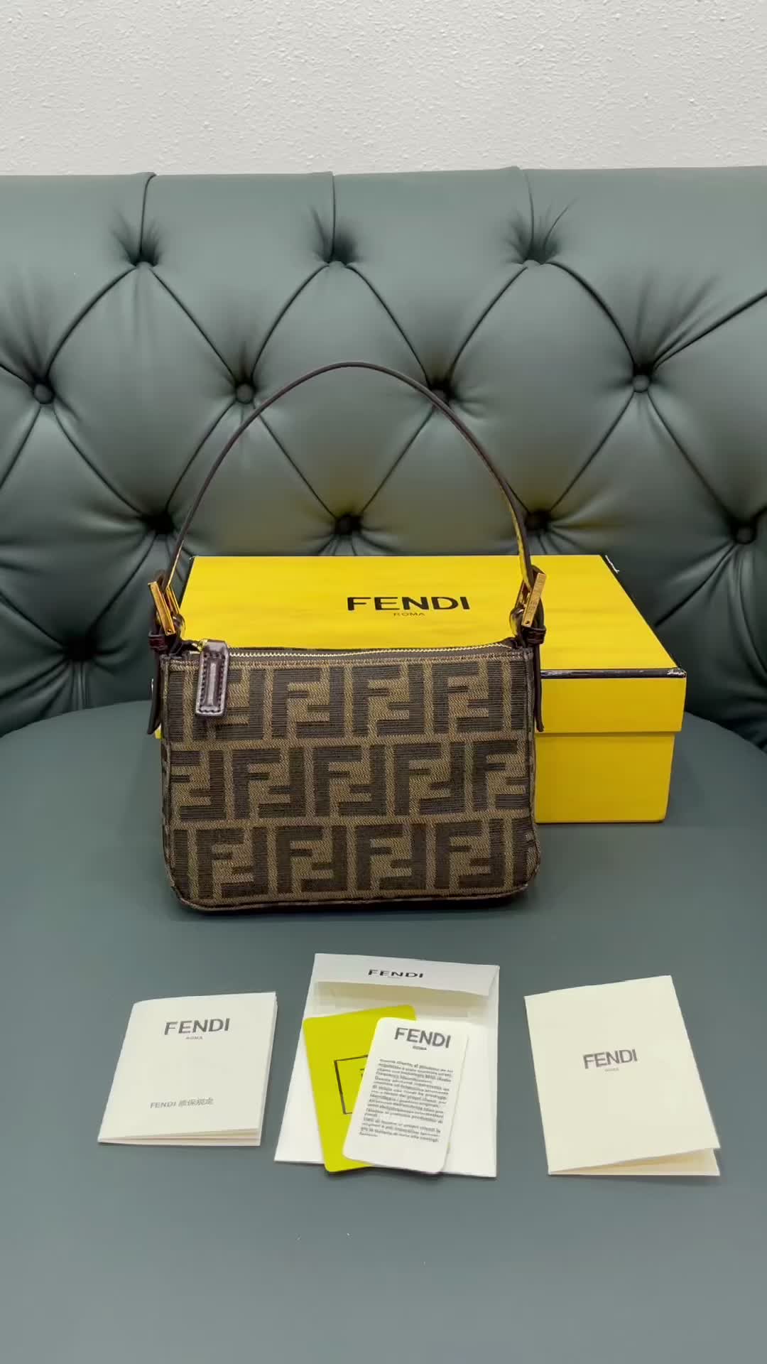 Fendi Bag-(Mirror)-Handbag-,Code: SS1011,